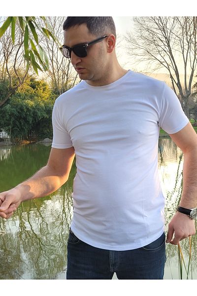 SNR Crew Neck Slim Fit Short Sleeve Slim Fit Lycra Cotton??????T-shirt