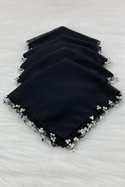 ZEYMERADE منديل العريس من الشيفون الأسود، هدية لحفلات الزفاف ووصيفة العروس وا...