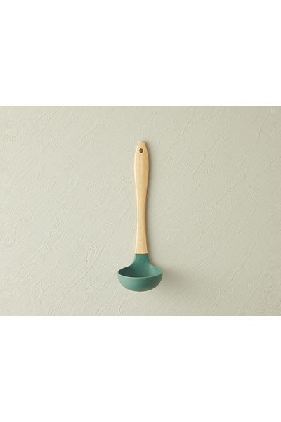 English Home Liana Ladle Silicone Ladle Serving Utensil Dark Green