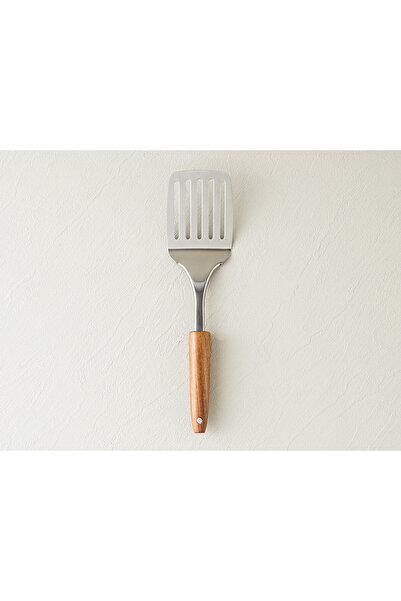 English Home ملعقة خشبية، ملعقة شواء فولاذية، أدوات تقديم القهوة