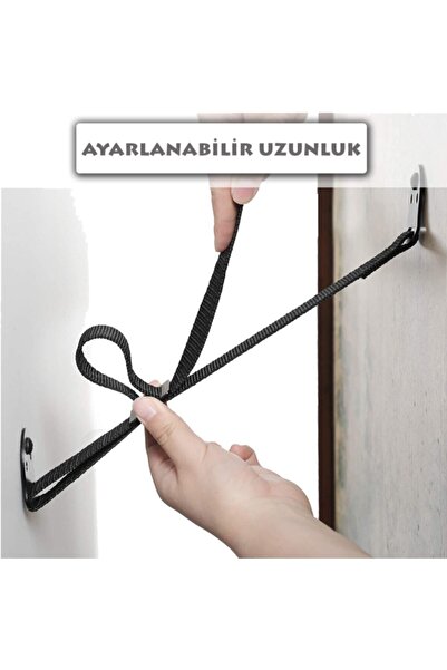 DEXTRON Eşya Sabitleme Deprem Güvenliği Kayışı Metal Başlıklı Bebek Eşya Devrilme Önleyici 1 Adet