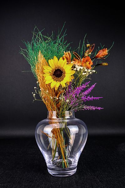 Digithome 13 cm Decorative Shah Glass Vase - Vz.Sah.001 C1-1-288