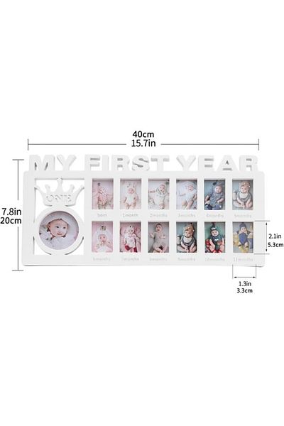 ROMİX Plastic First Years Photo Frame Babies 13 Sections