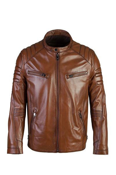 Tamer Tanca Men's Brown Genuine Leather Coat