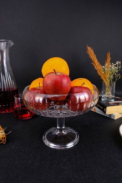 Digithome Linea Glass Salad Serving Bowl Fruit Bowl Serving Bowl 20 Cm - LN.SCN.020.01.000 C1-1-288