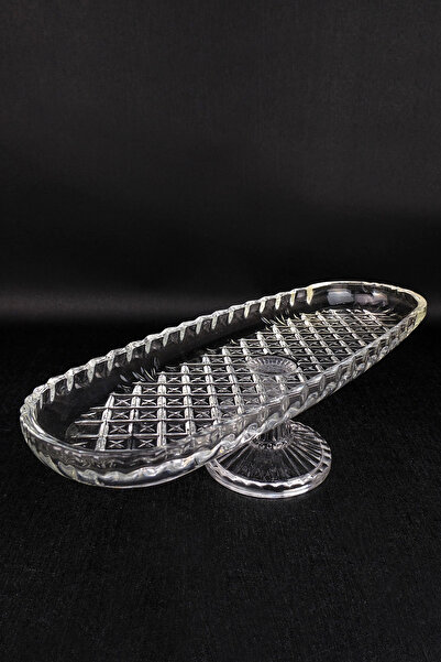 Digithome Cemre Ayaklı Cam Servis ve Sunum Tabağı 39 Cm – SN.CMR.001 C1-1-288