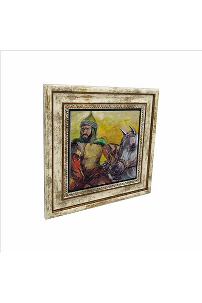 BAKSEPETE Selahaddin Eyyubi Tasviri Printed Natural Stone Painting 25Cmx25Cmkrg-086