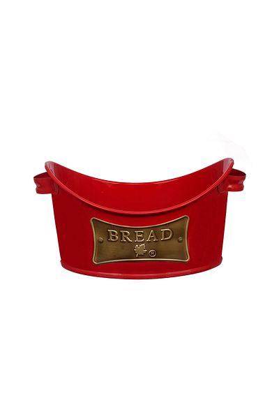 EVSTYLE Metal Boat Bread Bowl - With Plate