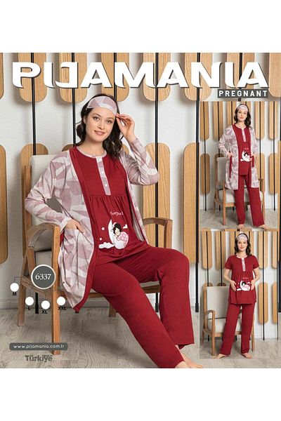 collective SOFT TEXTURED MATERNITY PAJAMAS SET