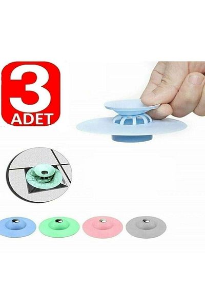 Fashion Base Sink Bathtub 3 Pieces Kitchen Bathroom Drain Stopper Cover