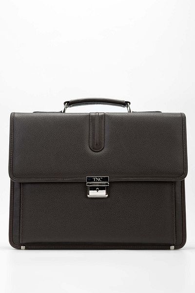 Tamer Tanca Men's Vegan Brown Handbag - Durable Material