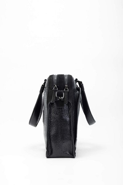 Tamer Tanca Genuine Leather Men's Black Briefcase