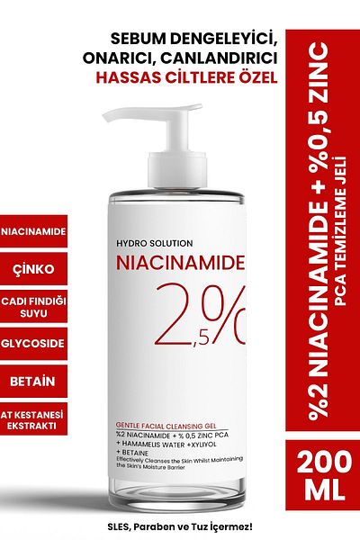 PROCSIN Hydro Solution 2% Niacinamide 0.5% Zinc Pca Cleansing Gel 200 ml