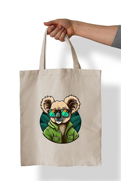 remonz Geantă Pânză 35x38 cm 100% Bumbac Imprimat Koala