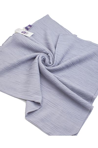 Scarf Λινό τσαλακωμένο κασκόλ - Ασημί Γκρι -