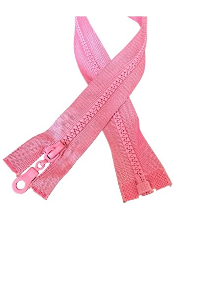 e tuhafiye Розов цип за кожено палто (50 см)