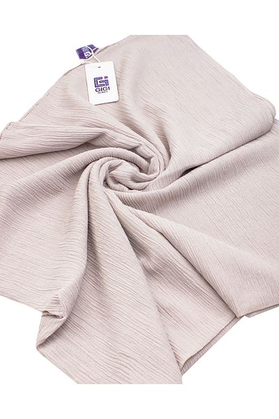 Scarf Linen Crinkle Scarf - Bone - 100X100 cm