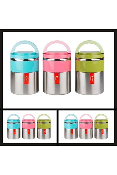 Uygunayakala Uyguna-Catch Green Png-1302 Inox Double Food Thermos-ERM.096
