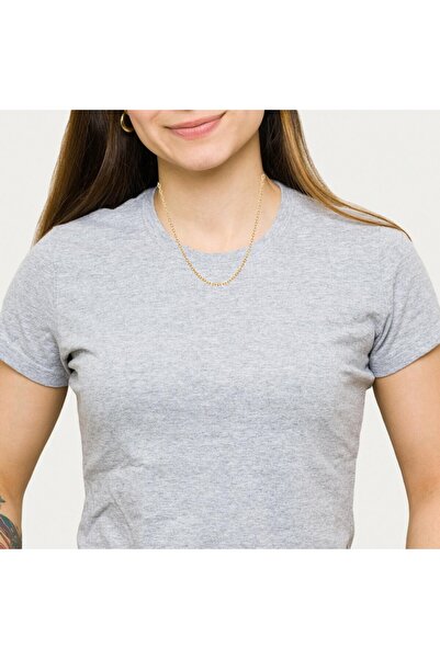 Altınöz Mücevherat Klasik İnce Şık Unisex Sarı Altın Zincir Kolye