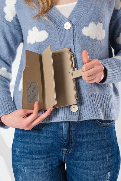 YOGII Дамски портфейл Münster Model, водоустойчив, от висококачествена изкуствена кожа, многофункционален VIP