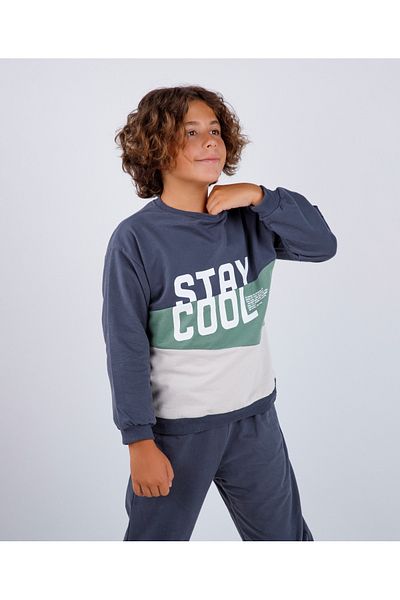 Harika KIDS Σετ φόρμας Boy's Stay Cool με εμπριμέ πλεκτό Basic