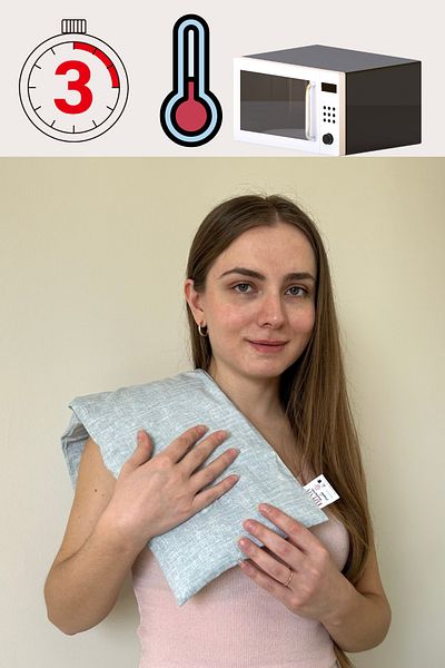 LAPENTA 60X20 cm Green Plus Cherry Seed Pillow