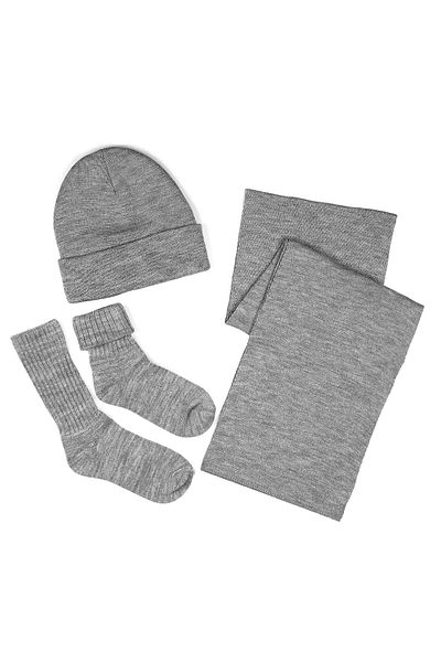 nettofit Women's Winter Wool Scarf Beanie Socks Set Scarf+Beanie+2 Pairs of Socks