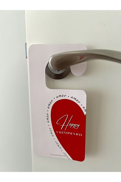 The Istanbul Event Valentine's Day Heart Door Handle Hanger - Happy Valentine's Day