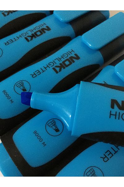 Noki 9000M Highlighter Blue (10 Pieces)