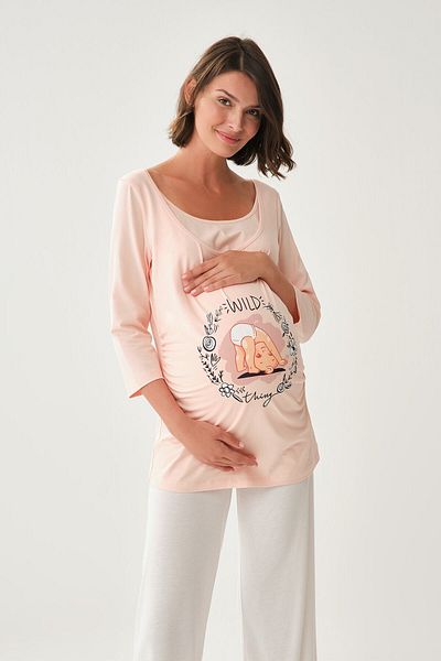 MEGHAN L.A Maternity Flexible Soft Cotton Breastfeeding Undershirt -  Trendyol