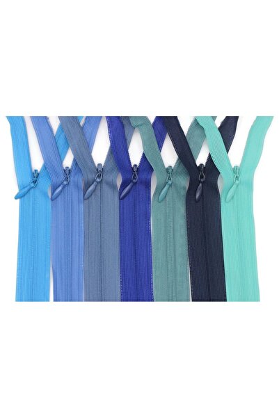 e tuhafiye 5 сини скрити ципа за рокли (45-60 см)