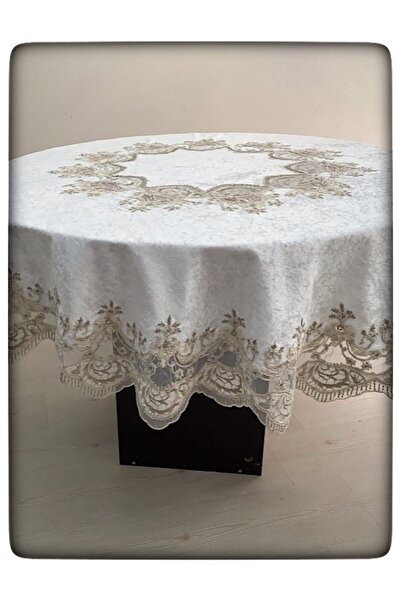 ÇeyizHan Yuvarlak Fiskos Masa Örtüsü