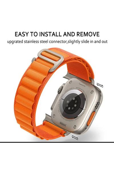 MEGA CASE متوافق مع Apple Watch 42mm 44mm 45mm 49mm 1/2/3/4/5/6/se/7/8/9ultra -ultra 2 Cord Alpine Loop Cord