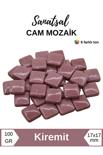 Sanatsal Mozaik Sanatsal Cam Mozaik Taşı (17x17mm 100gr)