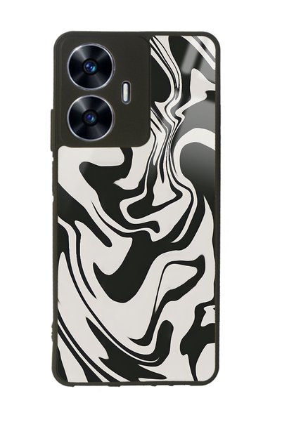 Spoyi Teleplus Oppo Realme C55 Triptrance Design Glossy Phone Case