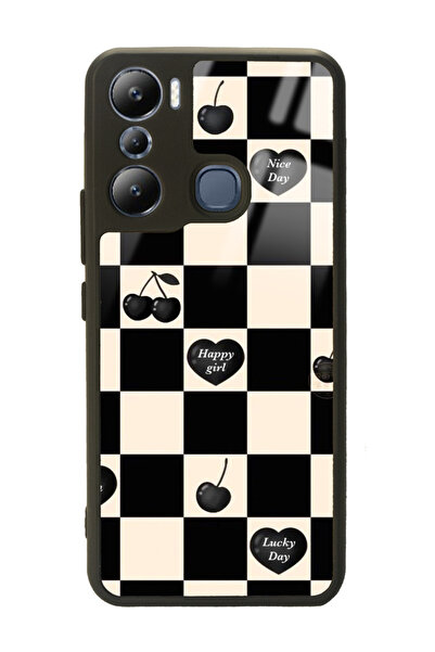 Spoyi İnfinix Hot 20i Happy Girls Tasarımlı Glossy Telefon Kılıfı