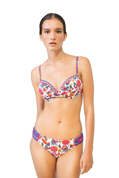 Bonesta Kadın Desenli Dönmeli Kaplı Bikini
