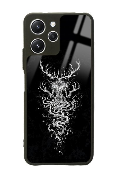 Spoyi حافظة هاتف Xiaomi Redmi 12 Redmi 12 Witcher 3 بتصميم غزال لامع