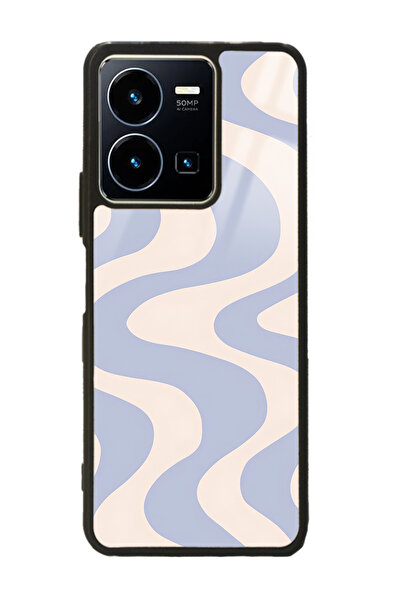 Spoyi Vivo Y35 Wave Efect Tasarımlı Glossy Telefon Kılıfı