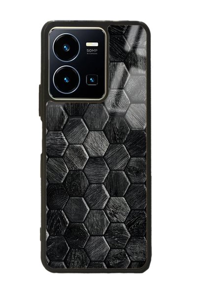 Spoyi Vivo Y22s Glossy Phone Case with Stones Design