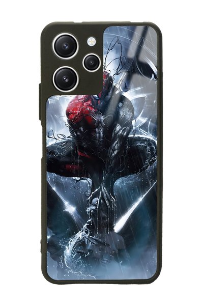 Spoyi Xiaomi Redmi 12 Spiderman Design Glossy Phone Case