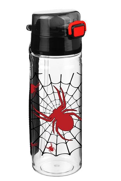 Relaxion 500ml Shockproof Water Bottle with Straw Bottle BPA Free RLX435-Spider