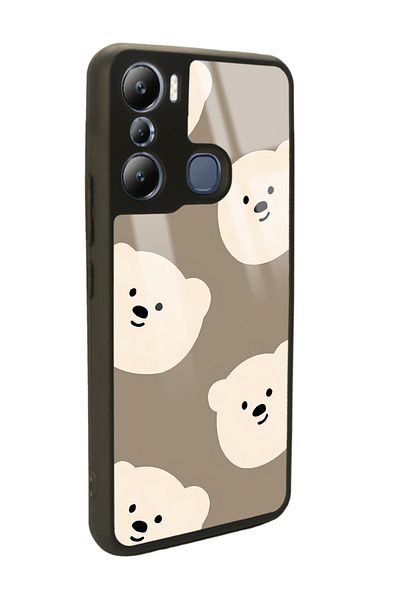 Spoyi حافظة هاتف Infinix Hot 20i اللامعة بتصميم وجه جميل