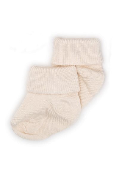 Novibaby 2 Pack Bamboo Baby Socks I Ecru I Ecru Newborn Baby Girl Boy Socks