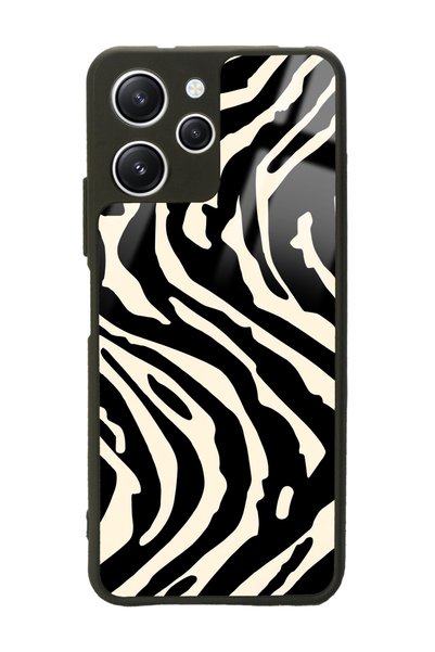 Spoyi Xiaomi Redmi 12 Zebra Design Glossy Phone Case