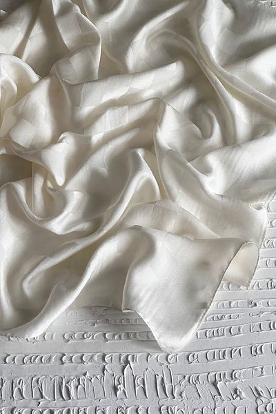 ARMANDA Σάλι Dama Italian Jacquard - Κρέμα