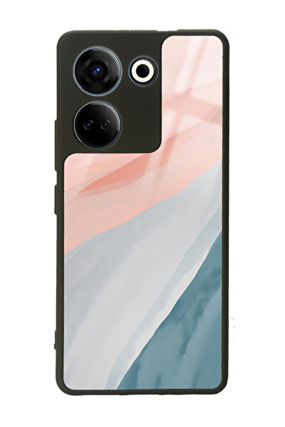 Spoyi غلاف هاتف لامع بتصميم ألوان مائية لهاتف Camon 20 4G