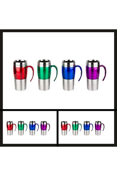 Uygunayakala Uyguna-Catch Purple Png-450 0.45 Lt Double Layer Steel Mug Cup Thermos-ERM.063