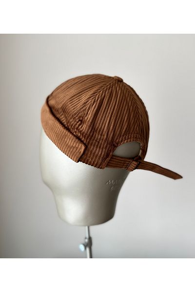 Amor Center Soft Velvet Docker Hat Back Adjustable Skullcap Cap Hip Pill Hat