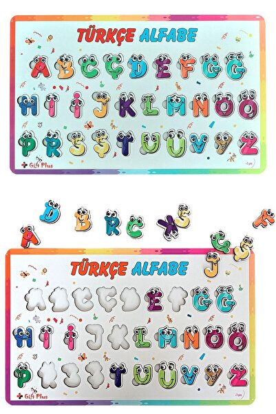 gift plus Alfabe Eğitici-öğretici Oyuncak Yapboz Puzzle